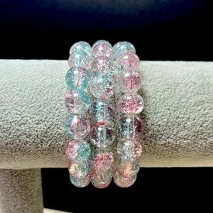 Crackle Quartz Beaded Bracelets